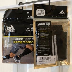 Adidas compression calf sleeves size small